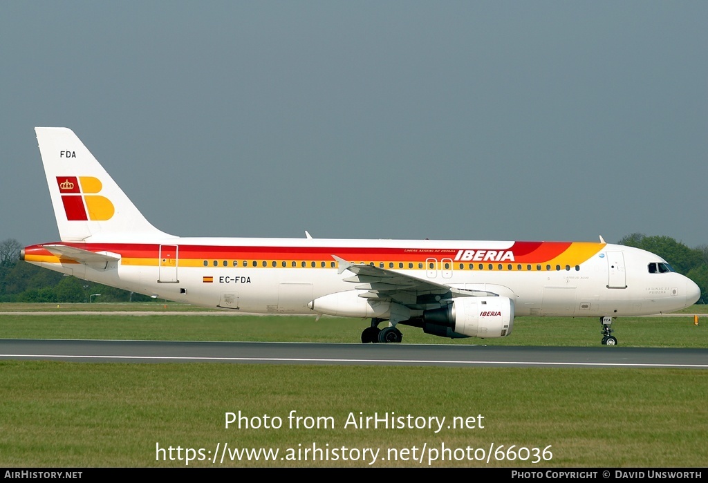 Aircraft Photo of EC-FDA | Airbus A320-211 | Iberia | AirHistory.net #66036