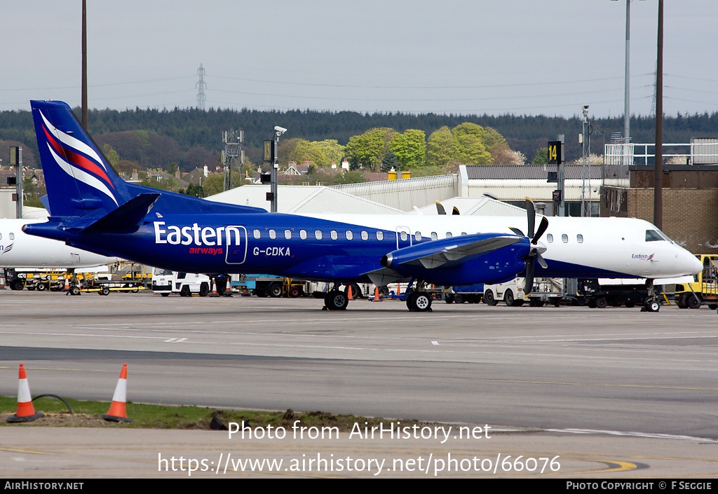 Aircraft Photo of G-CDKA | Saab 2000 | Eastern Airways | AirHistory.net #66076