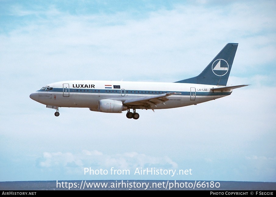 Aircraft Photo of LX-LGS | Boeing 737-528 | Luxair | AirHistory.net #66180