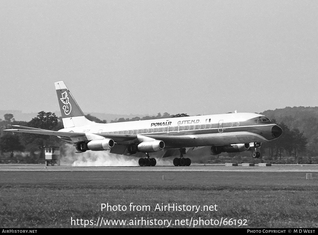 Aircraft Photo of OO-TCP | Douglas DC-8-32 | Pomair Ostend | AirHistory.net #66192