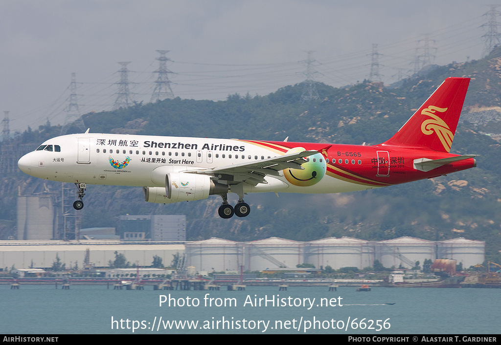 Aircraft Photo of B-6565 | Airbus A320-214 | Shenzhen Airlines | AirHistory.net #66256