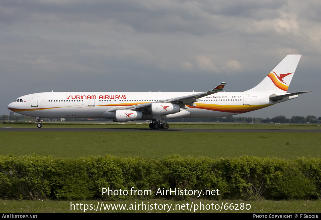 Aircraft Photo of PZ-TCP | Airbus A340-311 | Surinam Airways | AirHistory.net #66280