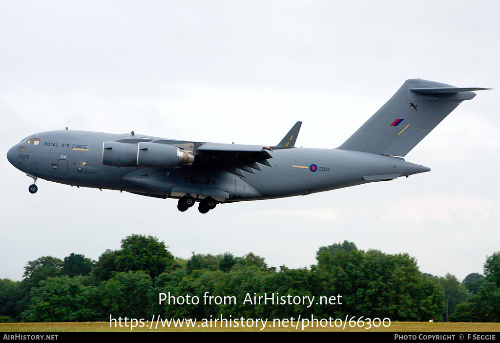 Aircraft Photo of ZZ175 | Boeing C-17A Globemaster III | UK - Air Force | AirHistory.net #66300