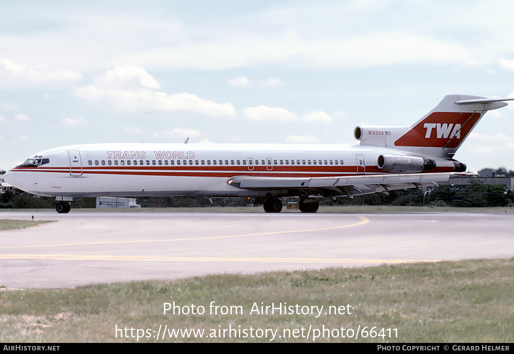 Aircraft Photo of N12308 | Boeing 727-231 | Trans World Airlines - TWA | AirHistory.net #66411