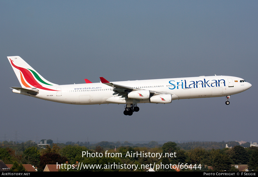 Aircraft Photo of 4R-ADA | Airbus A340-311 | SriLankan Airlines | AirHistory.net #66444