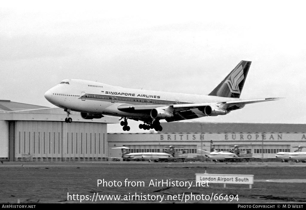 Aircraft Photo of 9V-SIB | Boeing 747-212B | Singapore Airlines | AirHistory.net #66494