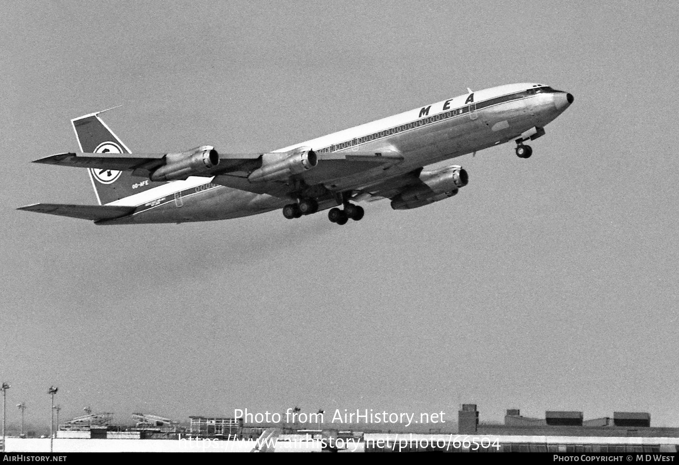 Aircraft Photo of OD-AFE | Boeing 707-3B4C | MEA - Middle East Airlines | AirHistory.net #66504