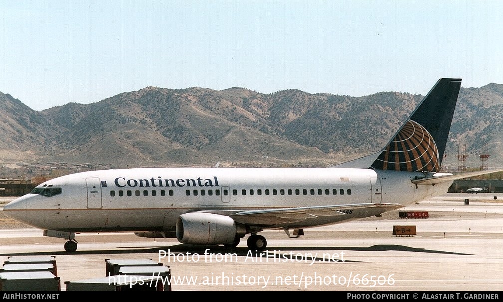 Aircraft Photo of N16648 | Boeing 737-524 | Continental Airlines | AirHistory.net #66506