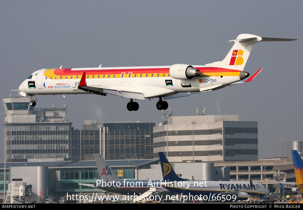 Aircraft Photo of EC-JNB | Bombardier CRJ-900 (CL-600-2D24) | Iberia Regional | AirHistory.net #66509