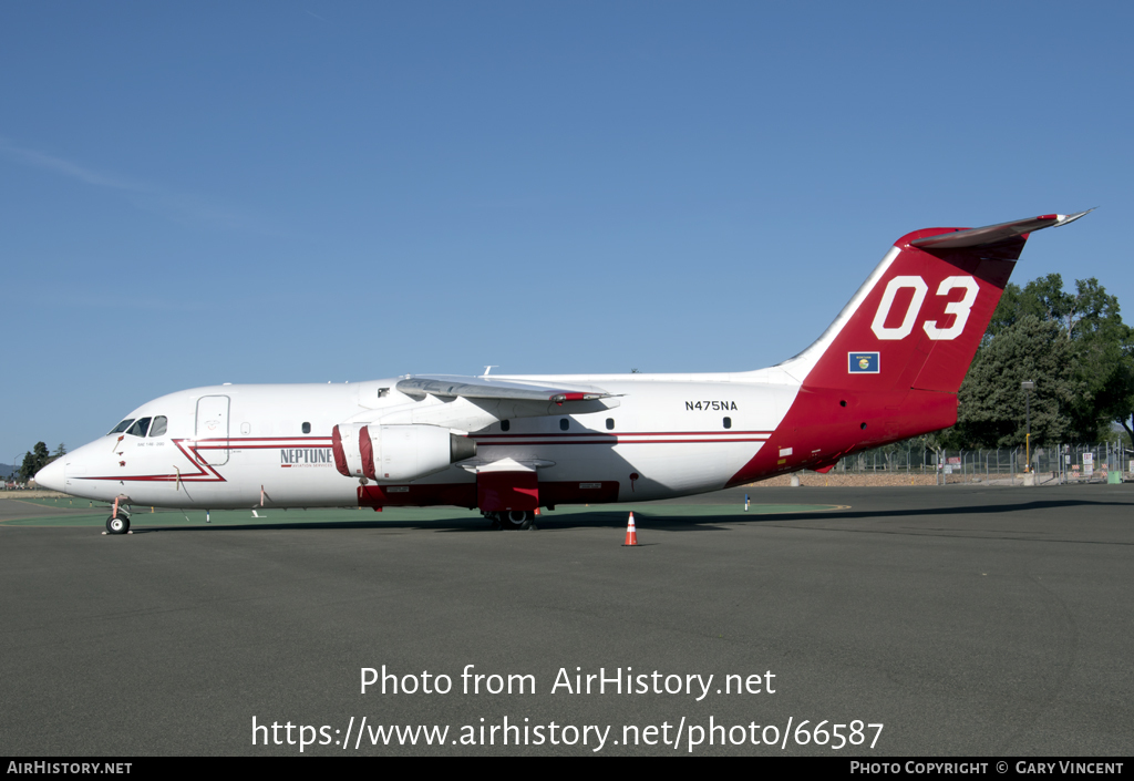 Aircraft Photo of N475NA | British Aerospace BAe-146-200/AT | Neptune Aviation Services | AirHistory.net #66587