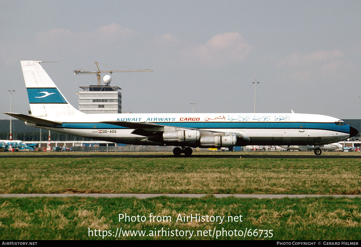 Aircraft Photo of OD-AGS | Boeing 707-331C | Kuwait Airways Cargo | AirHistory.net #66735