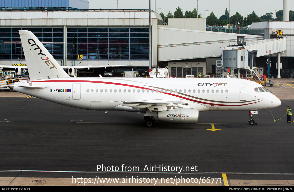 Aircraft Photo of EI-FWC | Sukhoi SSJ-100-95B Superjet 100 (RRJ-95B) | CityJet | AirHistory.net #66771