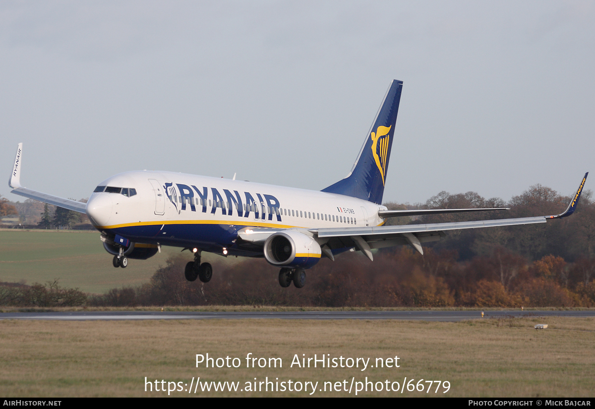 Aircraft Photo of EI-DWB | Boeing 737-8AS | Ryanair | AirHistory.net #66779