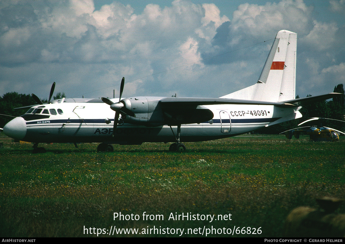 Aircraft Photo of CCCP-48091 | Antonov An-24RV | Aeroflot | AirHistory.net #66826