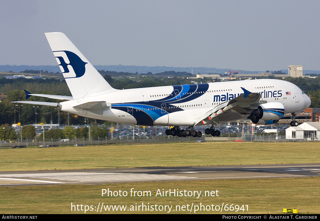 Aircraft Photo of 9M-MNE | Airbus A380-841 | Malaysia Airlines | AirHistory.net #66941