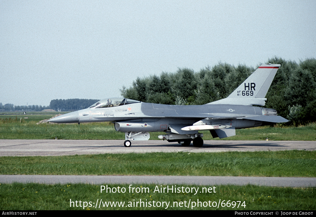 Aircraft Photo of 81-0669 / AF81-669 | General Dynamics F-16A Fighting Falcon | USA - Air Force | AirHistory.net #66974