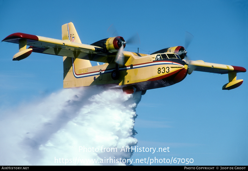 Aircraft Photo of 833 | Canadair CL-215-I (CL-215-1A10) | Croatia - Air Force | AirHistory.net #67050