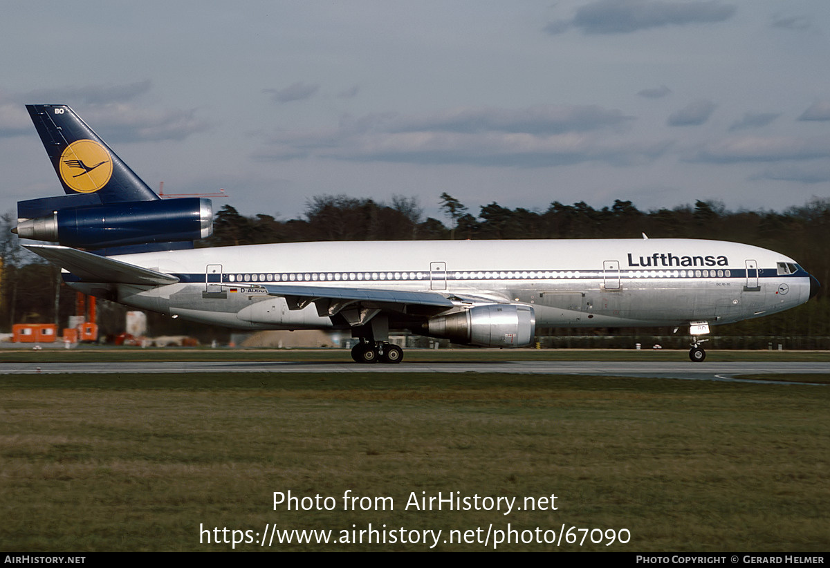 Aircraft Photo of D-ADBO | McDonnell Douglas DC-10-30 | Lufthansa | AirHistory.net #67090