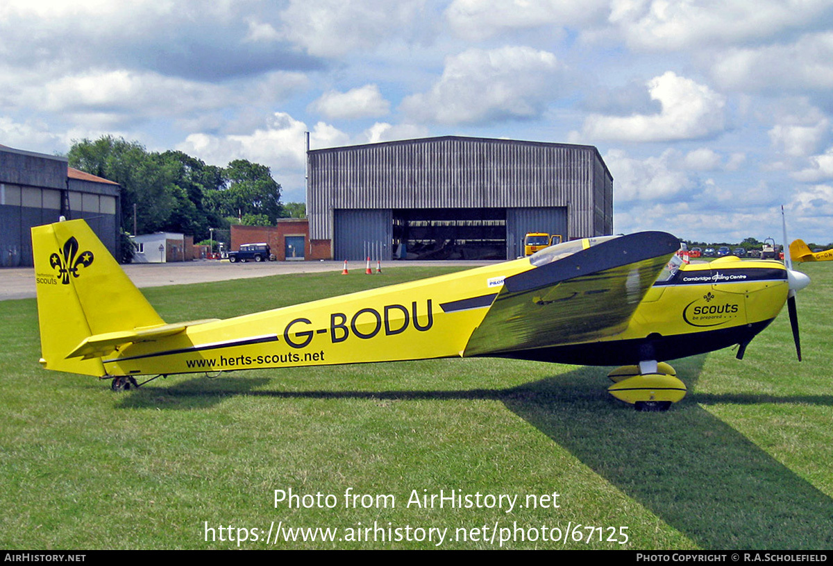 Aircraft Photo of G-BODU | Scheibe SF-25C Falke 2000 | Cambridge Gliding Centre | AirHistory.net #67125