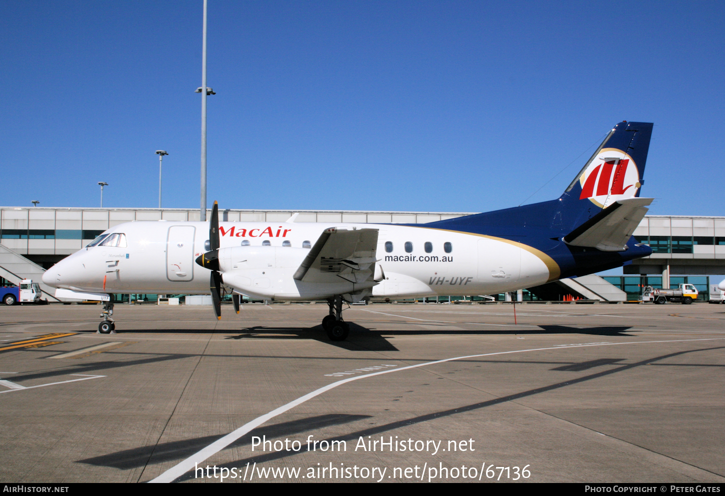 Aircraft Photo of VH-UYF | Saab 340B | MacAir Airlines | AirHistory.net #67136