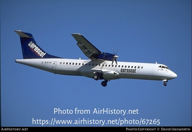 Aircraft Photo of G-BXXA | ATR ATR-72-202 | Euroscot Express | AirHistory.net #67265