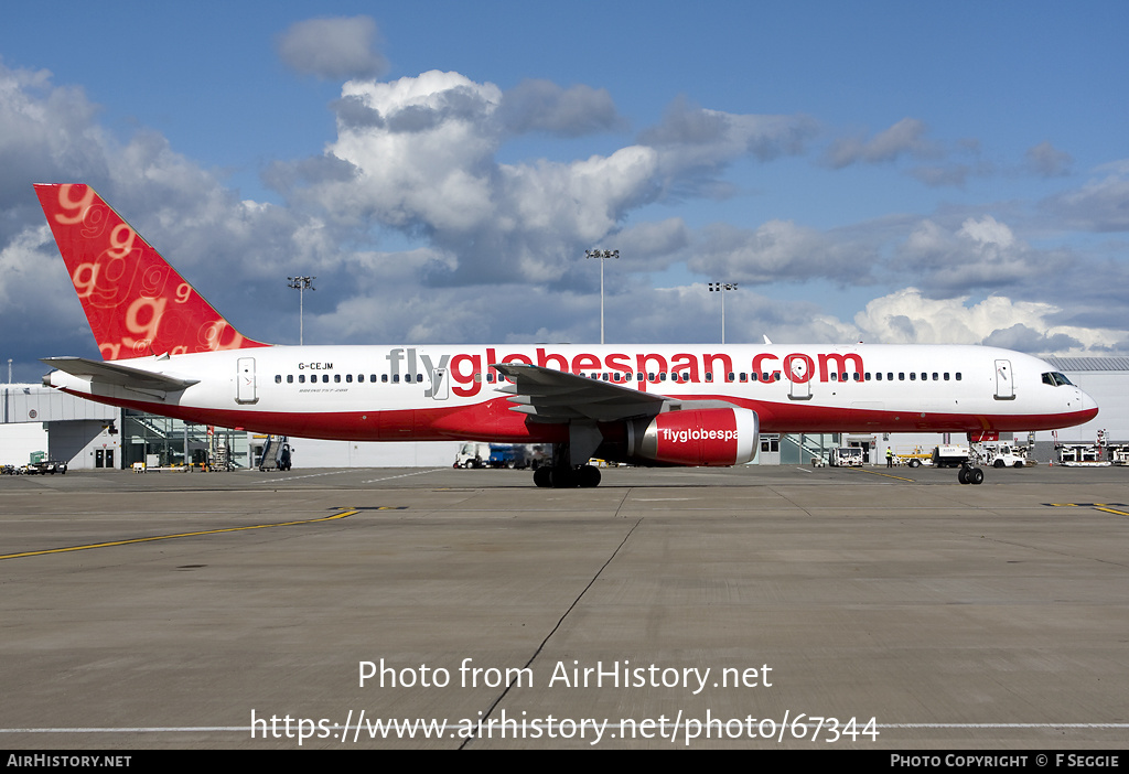 Aircraft Photo of G-CEJM | Boeing 757-28A | Flyglobespan | AirHistory.net #67344