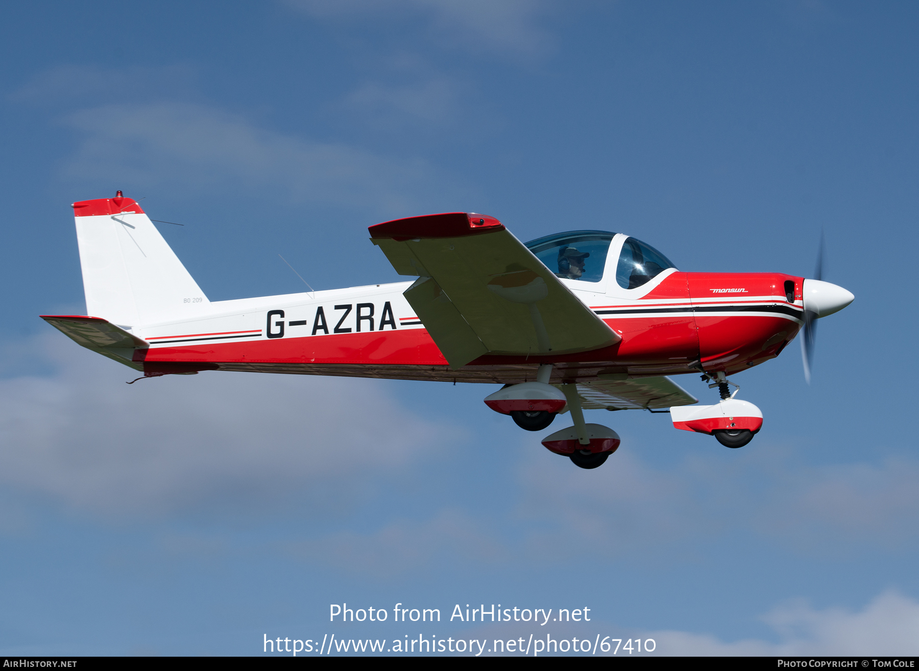 Aircraft Photo of G-AZRA | Bolkow BO-209 Monsun | AirHistory.net #67410