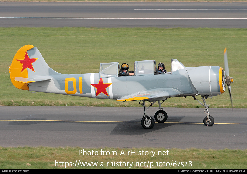 Aircraft Photo of G-YKSZ | Yakovlev Yak-52 | Soviet Union - Air Force | AirHistory.net #67528