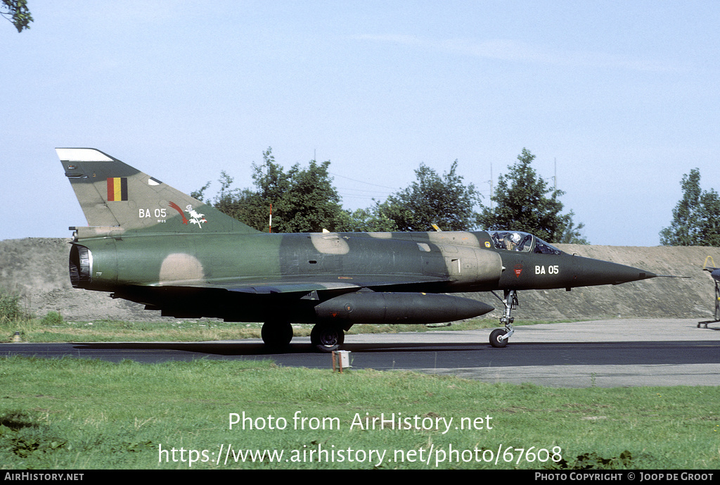 Aircraft Photo of BA05 | Dassault Mirage 5BA | Belgium - Air Force | AirHistory.net #67608