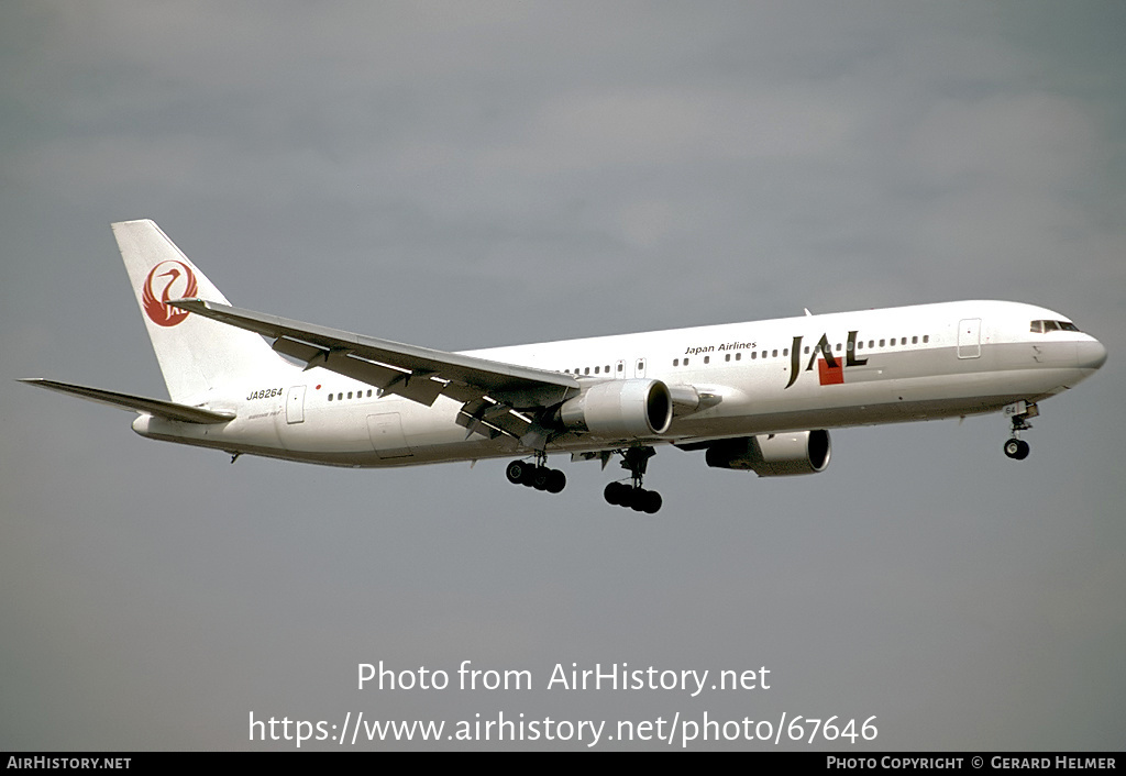 Aircraft Photo of JA8264 | Boeing 767-346 | Japan Airlines - JAL | AirHistory.net #67646