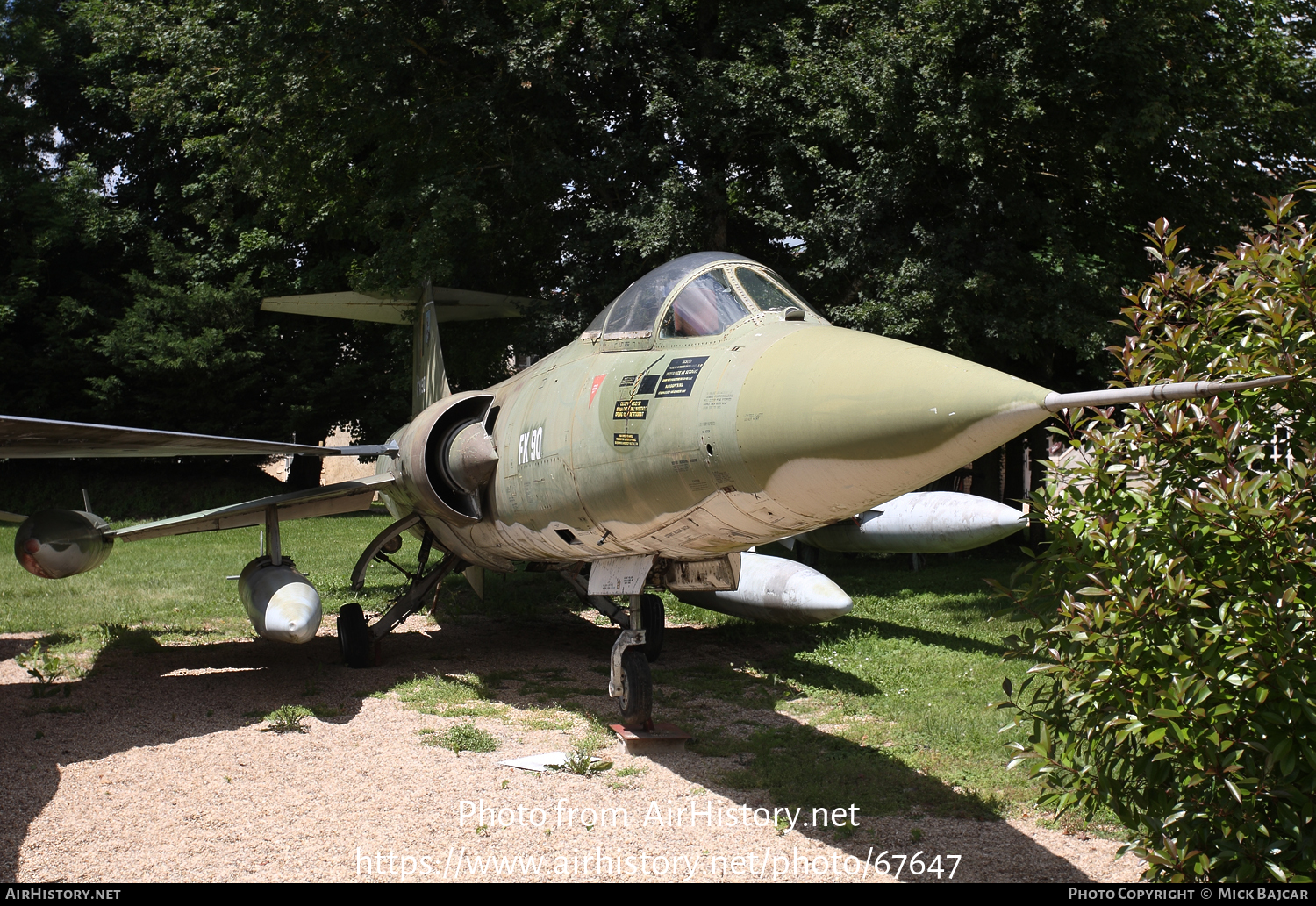 Aircraft Photo of FX90 | Lockheed F-104G Starfighter | Belgium - Air Force | AirHistory.net #67647