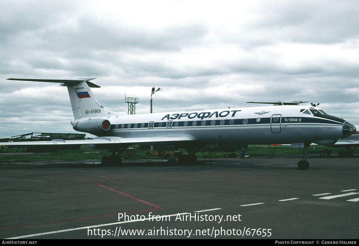 Aircraft Photo of RA-65969 | Tupolev Tu-134A-3 | Aeroflot | AirHistory.net #67655