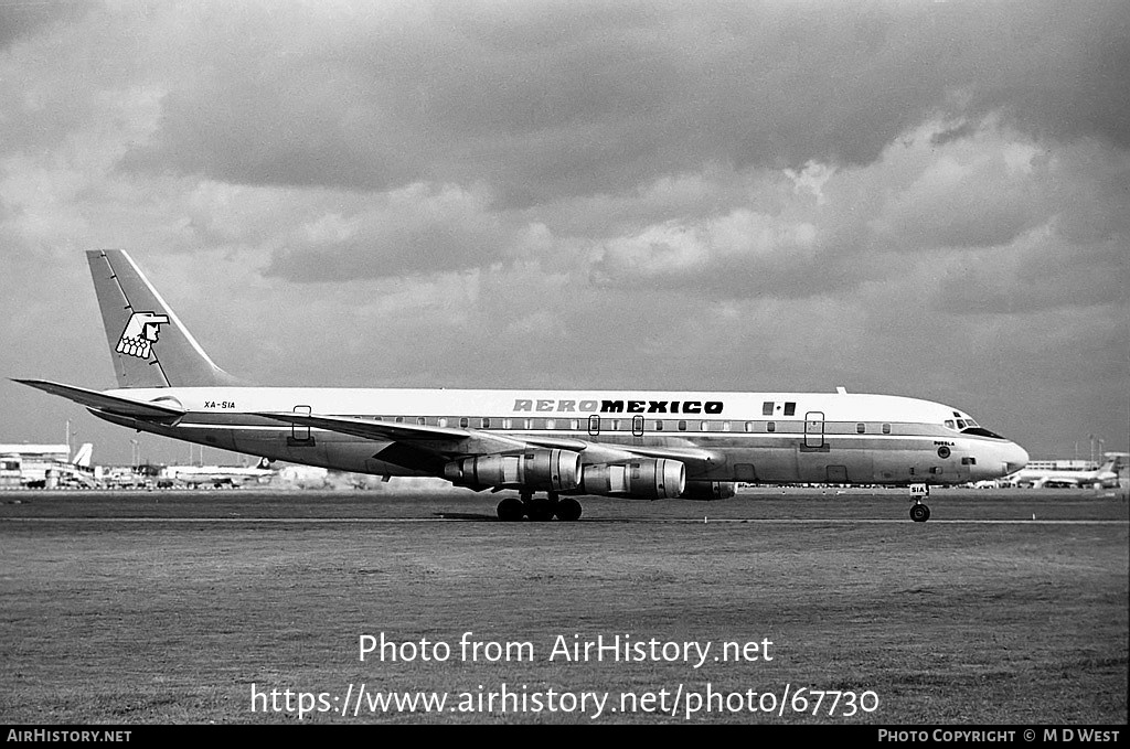 Aircraft Photo of XA-SIA | Douglas DC-8-51 | AeroMéxico | AirHistory.net #67730
