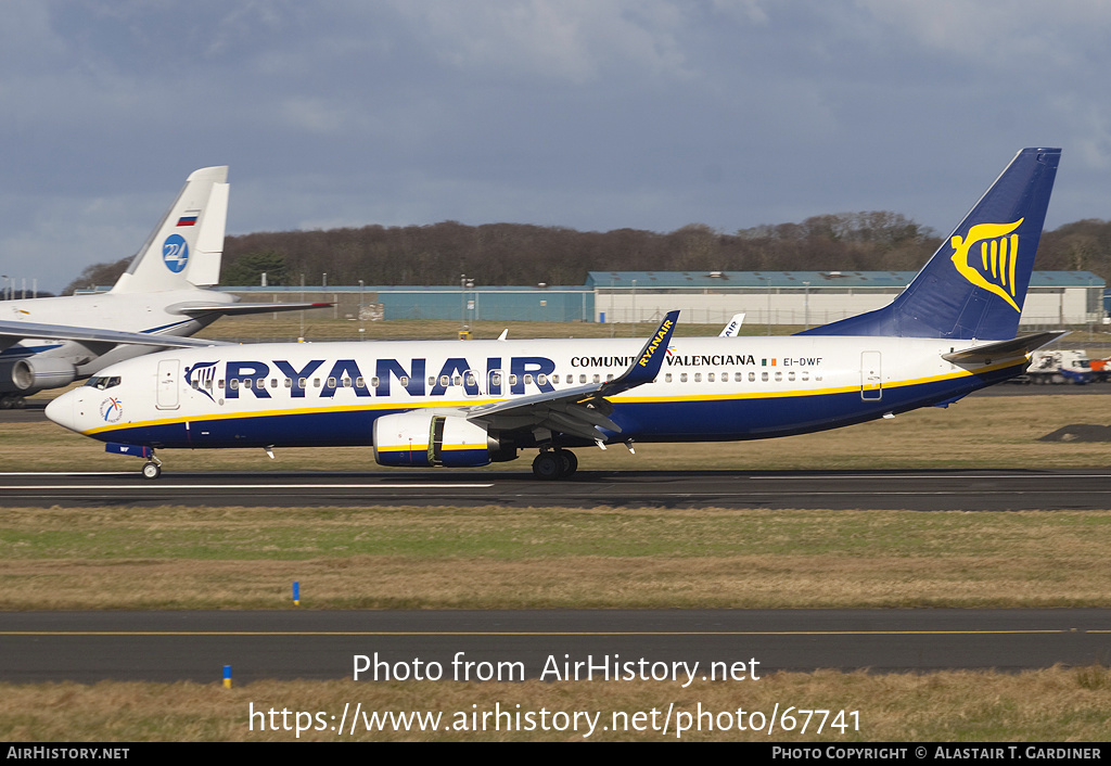 Aircraft Photo of EI-DWF | Boeing 737-8AS | Ryanair | AirHistory.net #67741