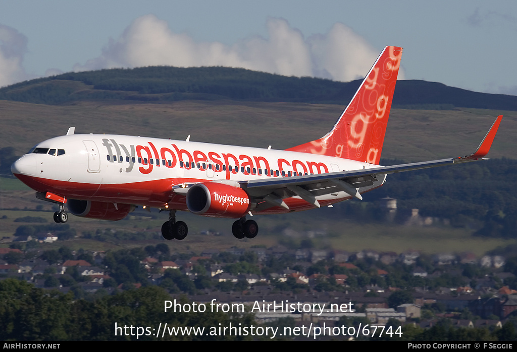 Aircraft Photo of G-MSJF | Boeing 737-7Q8 | Flyglobespan | AirHistory.net #67744