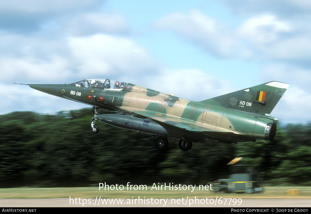 Aircraft Photo of BD09 | Dassault Mirage 5BD | Belgium - Air Force | AirHistory.net #67799