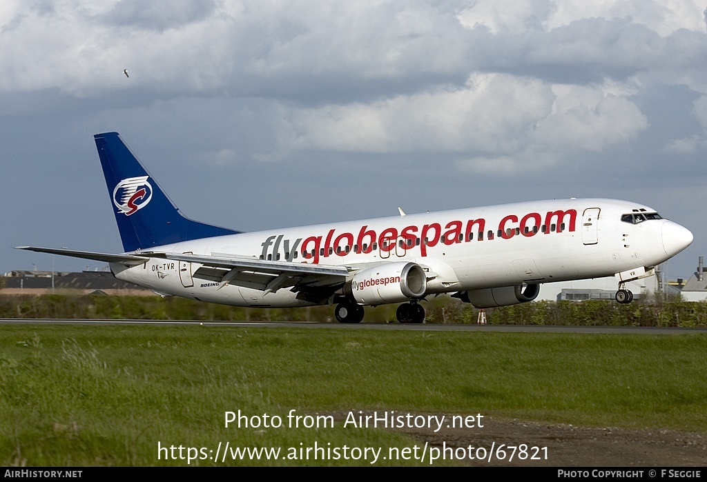 Aircraft Photo of OK-TVR | Boeing 737-4Y0 | Flyglobespan | AirHistory.net #67821