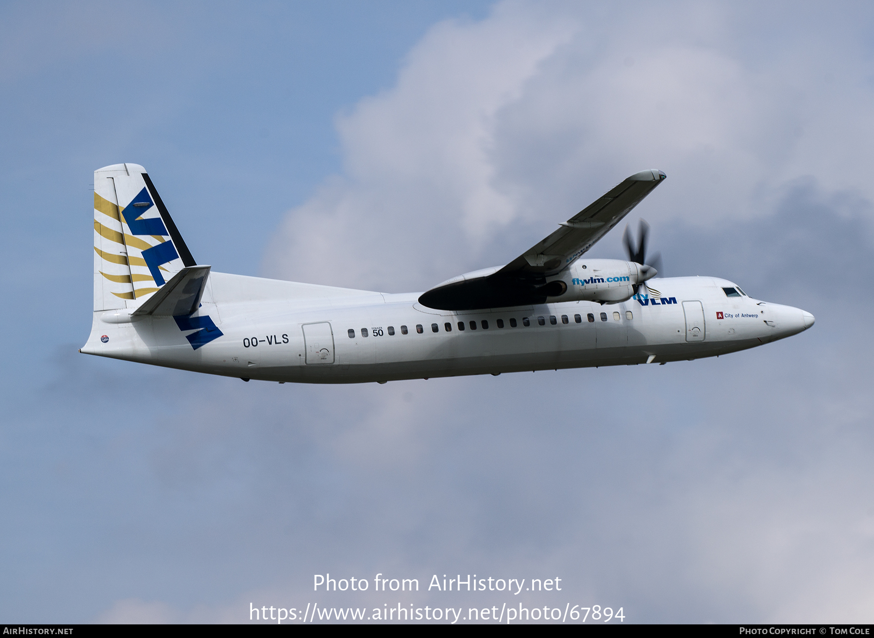 Aircraft Photo of OO-VLS | Fokker 50 | VLM Airlines | AirHistory.net #67894