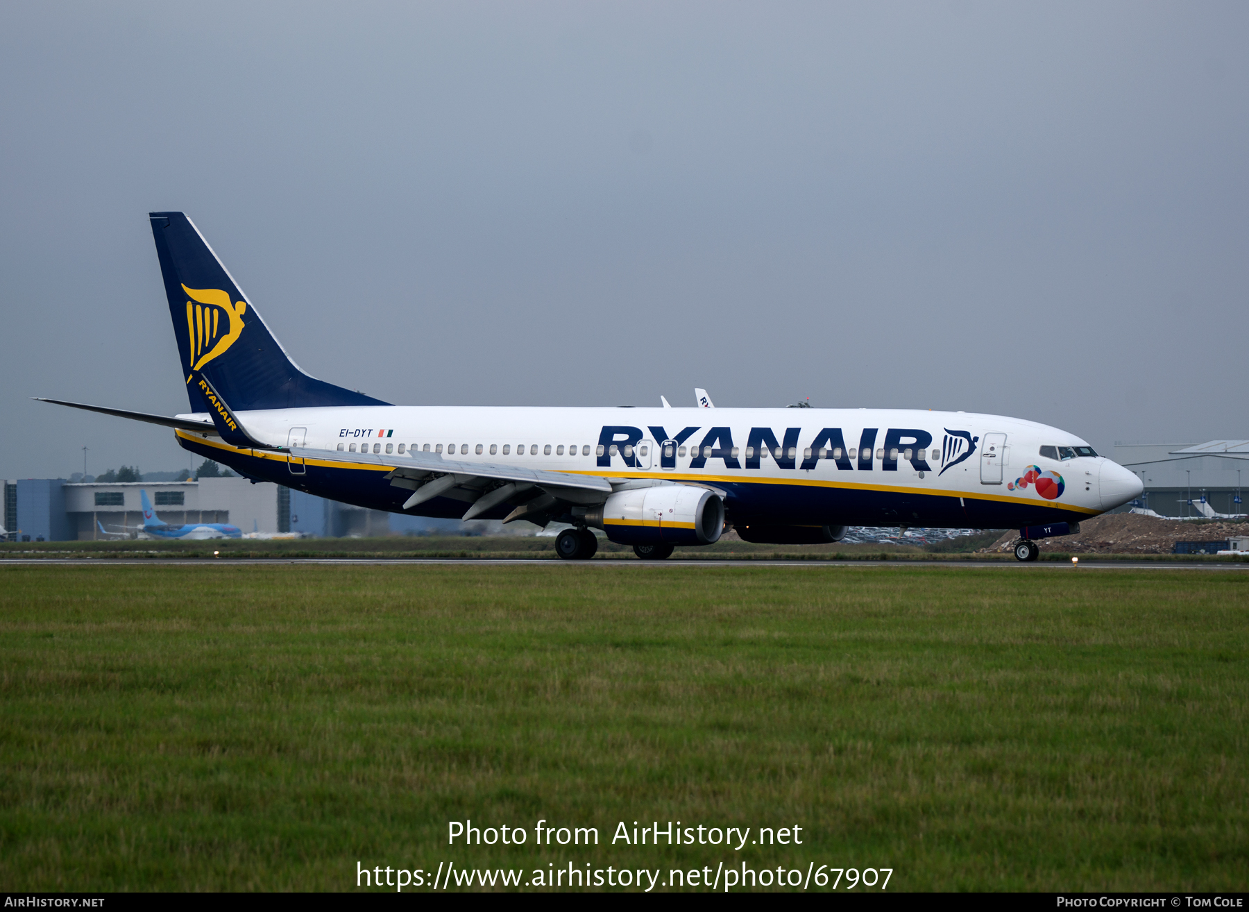 Aircraft Photo of EI-DYT | Boeing 737-8AS | Ryanair | AirHistory.net #67907