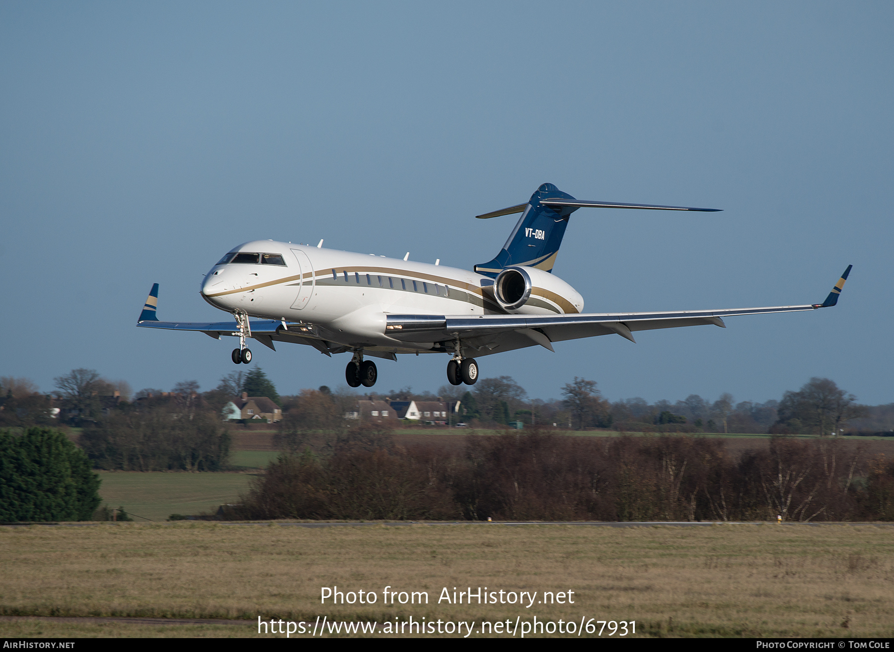 Aircraft Photo of VT-DBA | Bombardier Global 5000 (BD-700-1A11) | AirHistory.net #67931