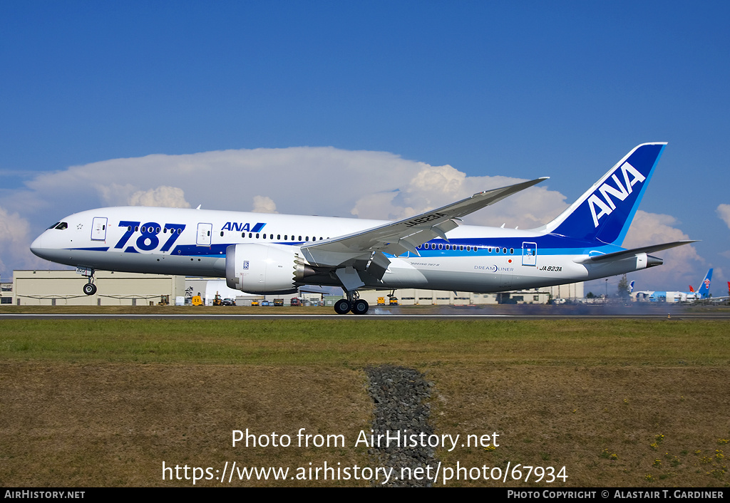 Aircraft Photo of JA823A | Boeing 787-8 Dreamliner | All Nippon Airways - ANA | AirHistory.net #67934