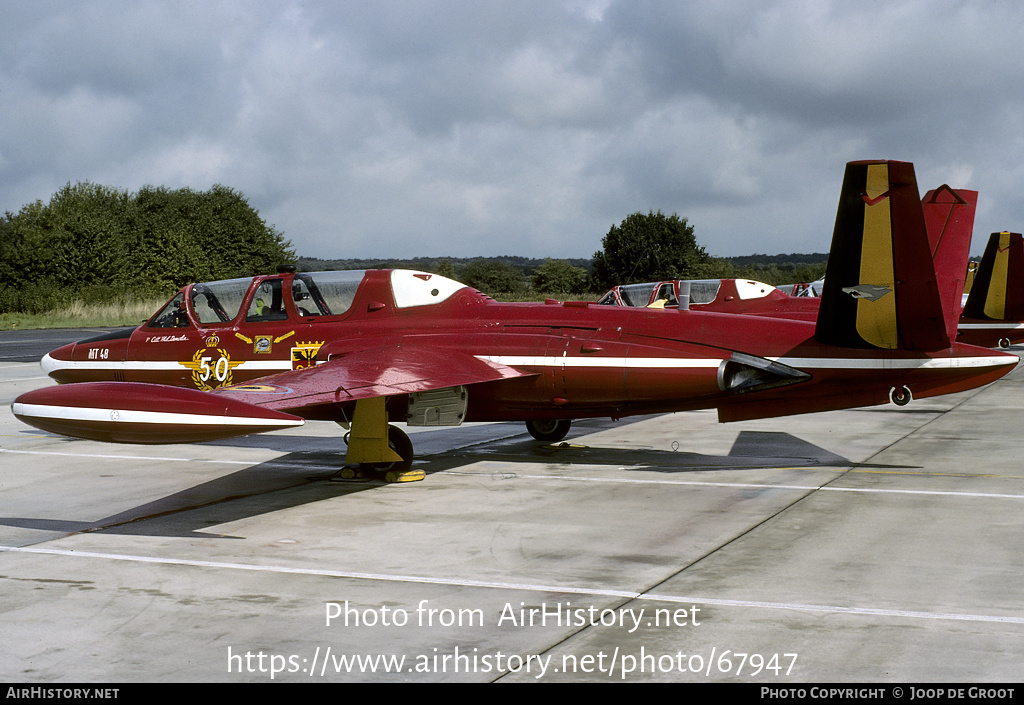 Aircraft Photo of MT48 | Fouga CM-170R Magister | Belgium - Air Force | AirHistory.net #67947