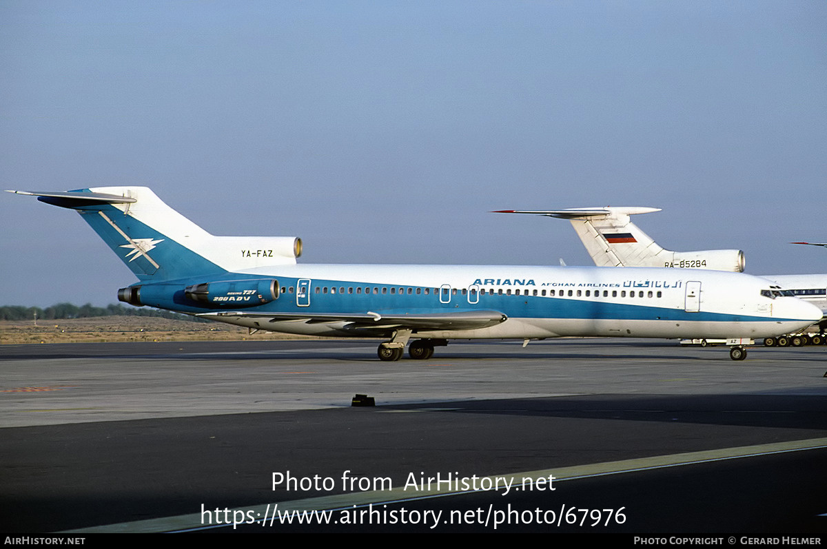 Aircraft Photo of YA-FAZ | Boeing 727-228/Adv | Ariana Afghan Airlines | AirHistory.net #67976