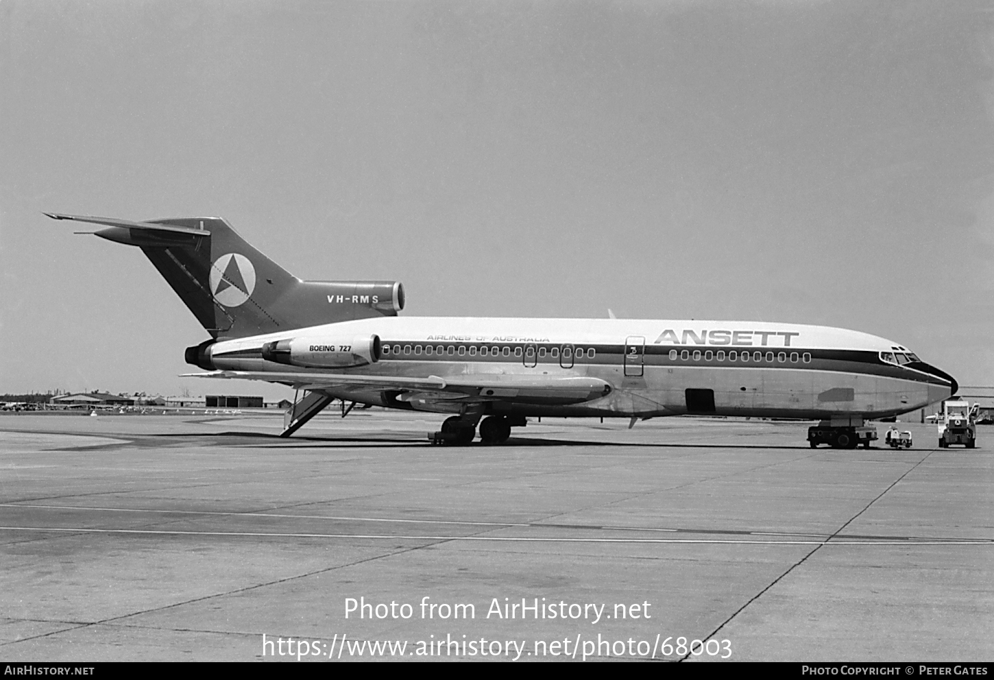 Aircraft Photo of VH-RMS | Boeing 727-77C | Ansett Airlines of Australia | AirHistory.net #68003