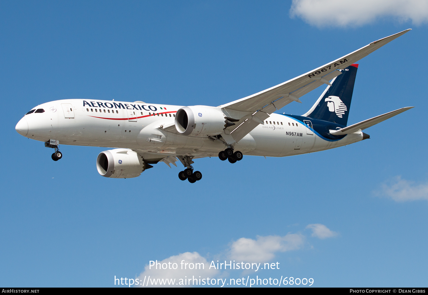 Aircraft Photo of N967AM | Boeing 787-8 Dreamliner | AeroMéxico | AirHistory.net #68009