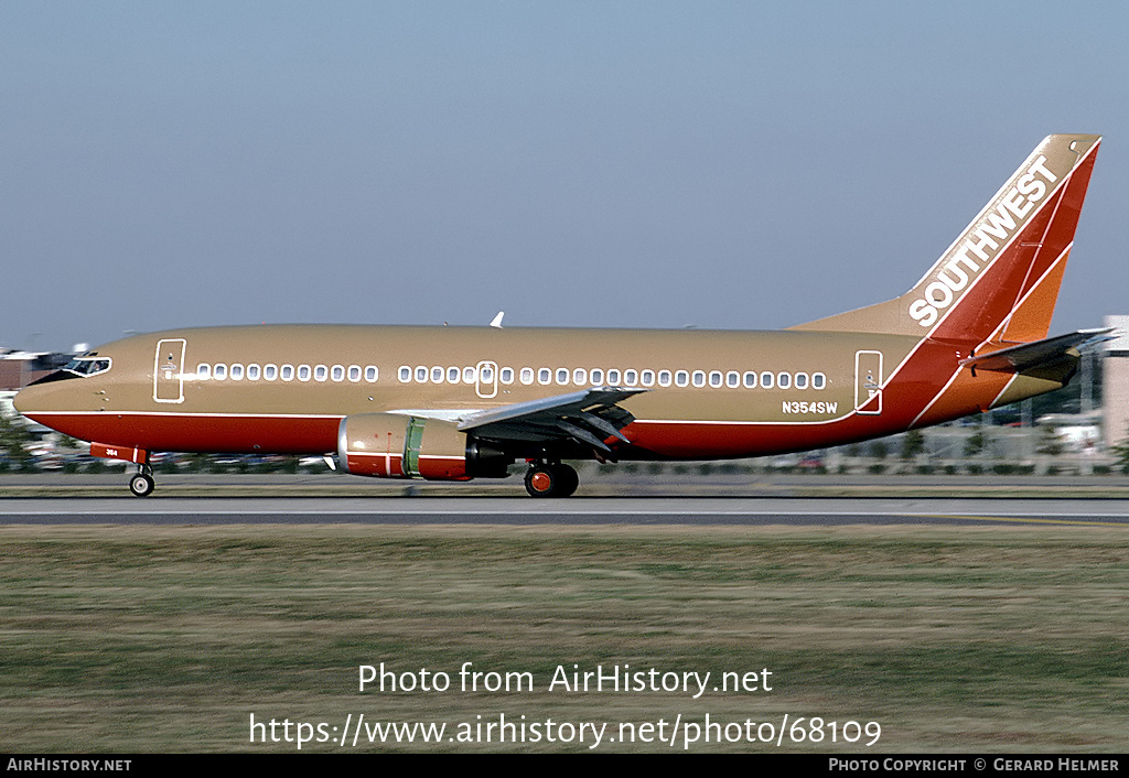 Aircraft Photo of N354SW | Boeing 737-3H4 | Southwest Airlines | AirHistory.net #68109