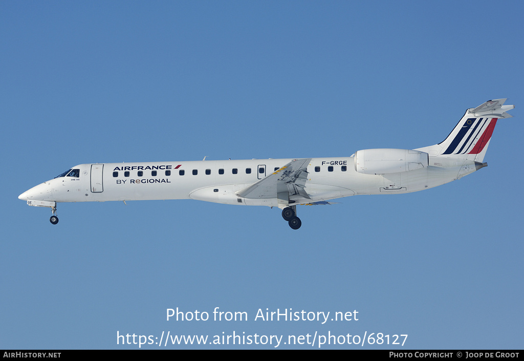 Aircraft Photo of F-GRGE | Embraer ERJ-145EU (EMB-145EU) | Air France | AirHistory.net #68127