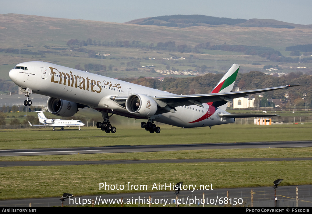 Aircraft Photo of A6-EBS | Boeing 777-31H/ER | Emirates | AirHistory.net #68150