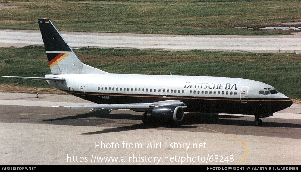 Aircraft Photo of D-ADBE | Boeing 737-3L9 | Deutsche BA | AirHistory.net #68248