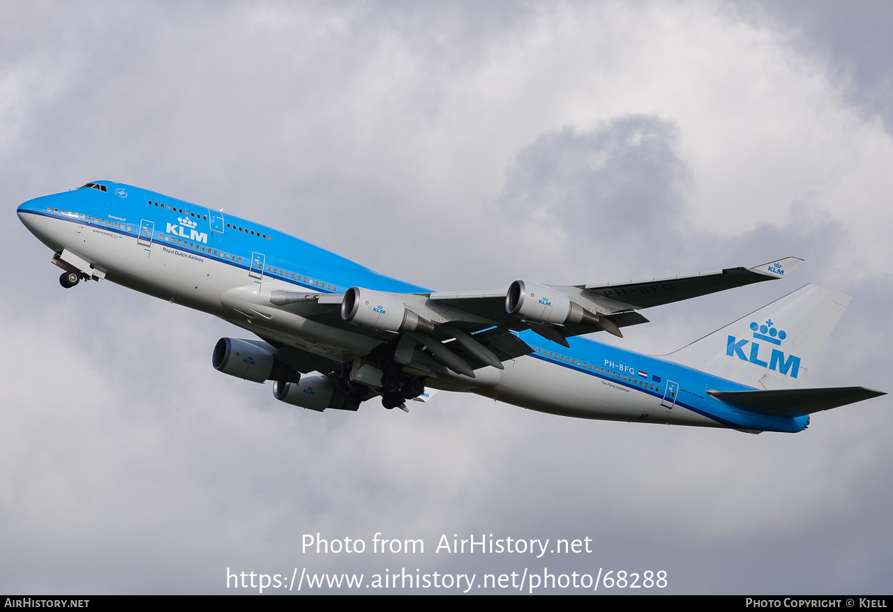 Aircraft Photo of PH-BFG | Boeing 747-406 | KLM - Royal Dutch Airlines | AirHistory.net #68288